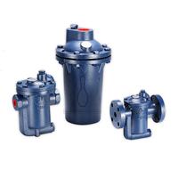 BOWLING IB981 Robinet hydraulique à montage horizontal en fonte ductile ASTM A395 JIS G5502 FCD450-10 à godet inversé pour gaz haute température DN25