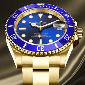 Montre mécanique automatique de luxe pour hommes PINDU, calendrier lumineux, bracelet en acier inoxydable - Product Image 5
