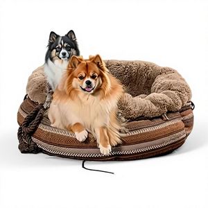 Customized Modern Fashion Plush Doughnut Dog & Cat Bed Durable Orthopedic <b>Sofa</b> Bed for All Seasons - Product Image 2