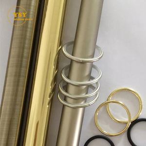 Vente en gros de 6m de tringles à rideaux simples du fabricant 28mm 25mm 19mm 22mm <span class=keywords><strong>barre</strong></span> de rail télescopique en fer métal acier 5.85m - Product Image 1