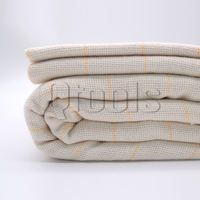 Tissu de touffetage surjeteuse pour la fabrication de tapis de style Ripstop tissé respirant avec fil de marqueur Tissu de moines et tissu de touffetage