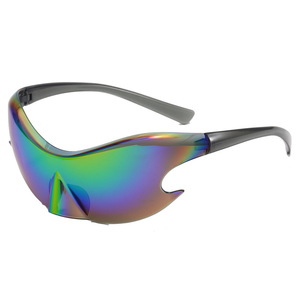 Xsy Sports Sunglasses Pc Lens Uv400 Protection <b>Black</b> <b>Frame</b> For Cycling Outdoor Use - Product Image 5