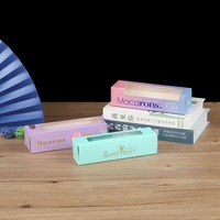 Boîte à macarons de luxe pour dragées de mariage, emballage chocolat, 4/5 compartiments, style tiroir, boîte cadeau en papier avec fenêtre transparente