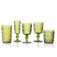 Verre à vin moderne en verre gaufré rose et violet, écologique, compatible lave-vaisselle, 301-400 ml, décoratif pour mariage et fête, vente en gros