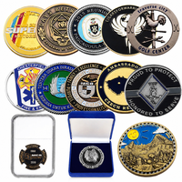 Moneda de desafío personalizada de doble cara esmaltada OEM ODM 3D 2D en relieve para bomberos, EMS, correcciónal, golf, conmemorativa, coleccionable, en caja
