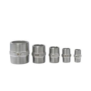 High-Pressure 3/4\&quot; Male NPT Threaded Stainless Steel Hex Nipple 1/2\&quot; <strong>Fitting</strong> Reducing <strong>Pipe</strong> For Oil Polished Smooth Machined - Product Image 5