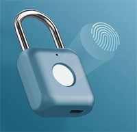 Cadenas portable à reconnaissance d'empreintes digitales, serrure intelligente sans clé, rechargeable, pour bagages, casiers d'école, casiers de gym