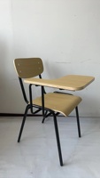 Chaise de bureau moderne en contreplaqué avec bureau intégré