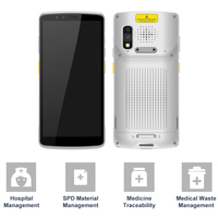 Terminal Portátil Android con Lector de Códigos QR 2D, Dispositivo Médico PDA Edición Médica, PDA Antibacteriano con Escáner de Código de Barras Android y NFC