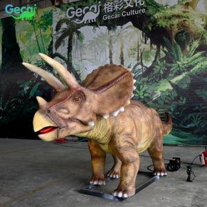Gecai <span class=keywords><strong>Jurassic</strong></span> <span class=keywords><strong>Park</strong></span> Animatronic Modelo <span class=keywords><strong>Triceratops</strong></span> de tamaño real - Product Image 2
