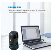 Escáner de Código de Barras de Mesa con Pago Direccional y Escáner Láser Omni MiNJCODE MJ9120