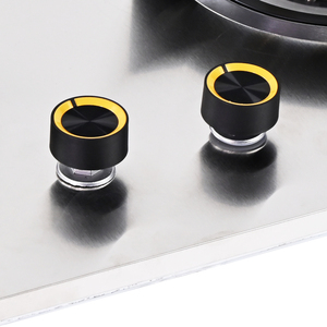 热销家用智能定时器燃气灶不锈钢内置双燃烧器燃气灶带定时器 - Product Image 1
