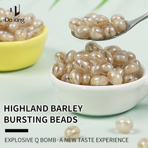 Doking Nouveau produit Thé au lait Bubble Tea Instant Coix Seed Burst Beads Highland Barley Oat Popping Bobo Pearls of Tapioca Pearls - Product Image 3