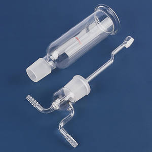 Equipo de Laboratorio de <span class=keywords><strong>Química</strong></span>, Botella de Lavado de Gases de Tubo Recto, Botella de Lavado de Vidrio Mengs, Botella de Lavado de Gases Porosa y Reforzada - Product Image 5