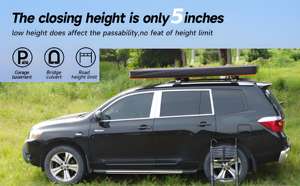 Carpa <span class=keywords><strong>de</strong></span> Techo Ultraligera para 2 Personas con 3 Entradas, Carpa <span class=keywords><strong>de</strong></span> Techo <span class=keywords><strong>de</strong></span> Carcasa Blanda Ultrafina para Mitsubishi <span class=keywords><strong>Outlander</strong></span> 2022 - Product Image 6