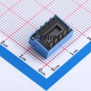 HX 2.54-5P CJPB-L DIP Switch DIP Switch Flat Toggle, Raised Type Single Pole Single Throw 5 PC Pin - Product Image 2