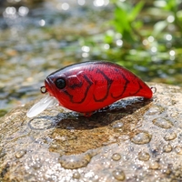 Vente en gros de leurres flottants de 10 g et 5 cm de long, leurres durs pour la pêche en eau douce et en eau salée, pour la pêche au bar, au brochet, au poisson-chat, au lucioperca