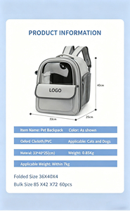 Bolso de Transporte para Gatos, Transpirable y Portátil, con Gran Espacio Ventilado, para Paseos al Aire Libre, Viajes y Visitas al Veterinario - Product Image 5