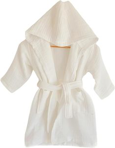 Serviette de <span class=keywords><strong>bain</strong></span> à capuche en coton biologique pour enfants <span class=keywords><strong>Peignoir</strong></span> en mousseline respirante avec bonnet de <span class=keywords><strong>bain</strong></span> pour enfants Coton biologique certifié - Product Image 4