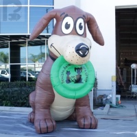 Modèle publicitaire gonflable géant personnalisé de 3 m, chien artistique coloré, pour événements extérieurs, marketing, exposition, décoration de scène