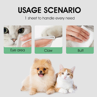 Lingettes Rafraîchissantes Mentholées Portables en Sachet Unique pour Chiens et Chats – Idéales pour l'Été