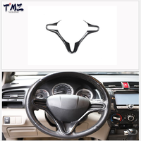 Kit de garniture de volant universel aspect fibre de carbone LHD RHD, couvercle intérieur pour Honda City 2008-2012, panneau de protection décoratif