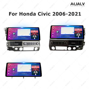 Aijia Factory Android Car Stereo Radio12.3in 10.25in para <span class=keywords><strong>Honda</strong></span> <span class=keywords><strong>2008</strong></span>-2011 <span class=keywords><strong>CIVIC</strong></span> Frame Kit Cable Canbus Box Design Auto Radio Dash - Product Image 2
