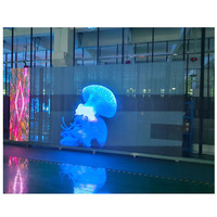 Mur vidéo LED en verre transparent Unilumin IP65 4K 1000x500mm pour ascenseurs, animations, publicité commerciale, centres commerciaux