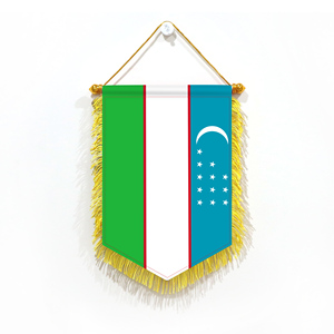 <b>Mini</b> 20x30cm Pennant Car Flags Uzbekistan Wall Decor Display Accessories Small Ornaments for Hanging - Product Image 1