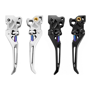 Leviers de frein et d'embrayage réglables à l'infini en aluminium CNC pour moto Lavitin, accessoires pour <span class=keywords><strong>VESPA</strong></span> GTS 250 300, noir - Product Image 5