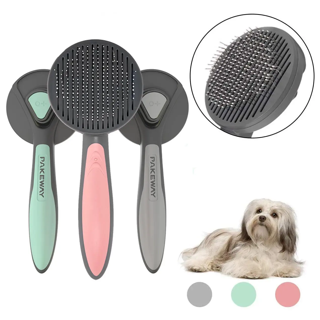 Peigne de toilettage automatique pour les animaux domestiques, idéal pour les chiens et les chats, outil de nettoyage, brosse pour chiot