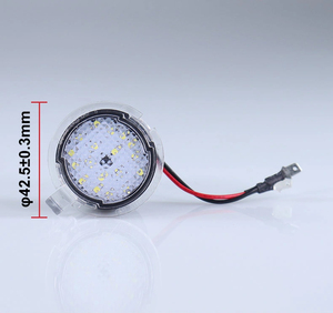 DAMAVO Nouvelle Lampe LED IP65 12V 2W 5500K à Angle de Faisceau de 120° en PC pour Rétroviseur de Camions, Autobus, Véhicules Tout-Terrain et Fourgons Commerciaux - Product Image 3