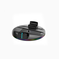 Support vertical universel avec refroidissement RGB pour console PS5/Pro/Slim, station de charge double pour manettes et support pour casque