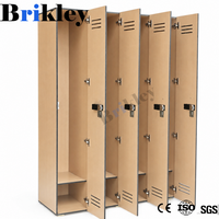 Casier compact en stratifié durable de conception moderne Brikley pour étudiants universitaires avec serrure à code numérique