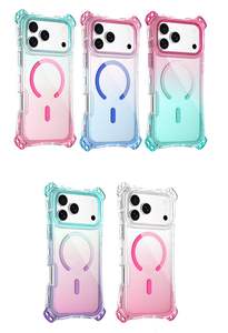 <span class=keywords><strong>Coque</strong></span> hybride anti-chute aux couleurs dégradées arc-en-ciel pour <span class=keywords><strong>iPhone</strong></span> 17 Pro Max 16 15 Plus 14 avec trou pour dragonne - Product Image 6