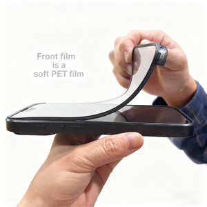 Coque de téléphone transparente à <span class=keywords><strong>protection</strong></span> intégrale double face 360° avec <span class=keywords><strong>protection</strong></span> d'écran <span class=keywords><strong>pour</strong></span> <span class=keywords><strong>iPhone</strong></span> 14 15 16 17 Pro Max, coque avant et arrière - Product Image 3