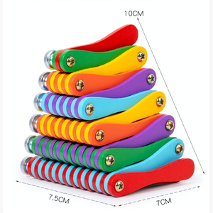 Structure créative en bois Puzzle 3D géométrie éducative bricolage blocs de construction Montessori Puzzle pliant en bois - Product Image 6