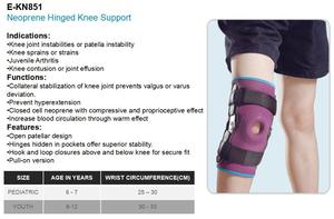 E-Life E-KN851 Rodillera Ortopédica Medicada para Artritis con Protección de Rótula Abierta y Soporte de Neopreno Articulado - Product Image 2
