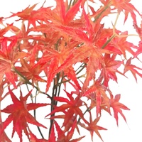 Feuille naturelle d'érable artificielle bonsaï arbre feuilles de soie résistant aux UV plante d'extérieur résistante aux intempéries pour la décoration de paysage de bureau