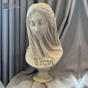 Tallado a mano famosa estatua femenina griega mármol blanco Natural velado <span class=keywords><strong>mujer</strong></span> busto <span class=keywords><strong>escultura</strong></span> Decoración - Product Image 5