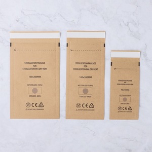 Bolsas de esterilización autosellables de papel kraft de 30x20cm para almacenamiento de esterilización dental y de uñas, bolsas adhesivas desechables - Product Image 2