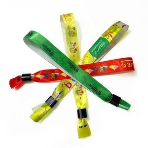 Pulseras de fiesta de Festival Pulsera de poliéster de tela impresa por sublimación personalizada para boleto de <span class=keywords><strong>entrada</strong></span> de evento - Product Image 3