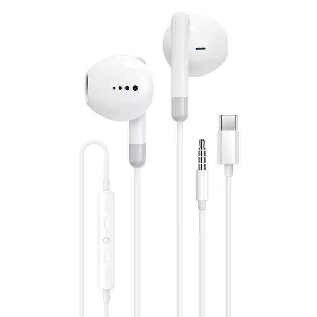 For Immersive Music Movie Experience Wired Earbuds Reinforced Cable Wired Earphones in Line With Mic for Phone Gaming Headphones