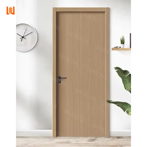 Stijlvolle Houten Toegangsdeur Eigentijdse Esthetische Anti-Kromtrekken Versterkte Kern Geluiddichte Energiezuinige Houten Deur - Product Image 3