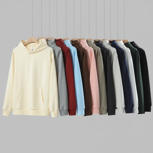 Sudadera alta Bordado Logo Mujer Sudadera Casual Fleece Reversible Sudadera de gran tamaño Algodón Poliéster Sudaderas con capucha para mujer - Product Image 1