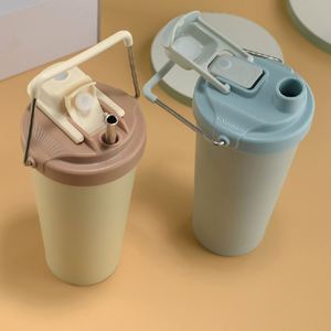 Custom Logo 500/650ml Portable Stainless Steel Tumbler Vacuum <b>Coffee</b> Mug Plastic <b>Bottle</b> for Camping Travel for Outdoor - Product Image 3