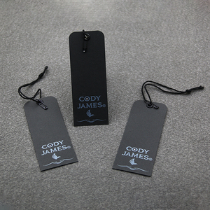 Hot Sale Custom Garment Hangtags Printed Paper Cotton String Swing Hanging Clothing Tags