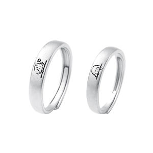 प्यारी बिल्ली और उसके जोड़े जोड़े ने जन्मदिन के लिए 999 सगाई की शादी की अंगूठी - Product Image 5