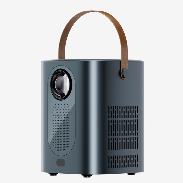 Portable 4K Android Smart Projector LCD Video Beamer WiFi Microprojector with Built-in Speakers for Home Outdoor