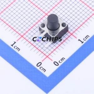 K2-1102DE-G4SW-04 Tactile Switch Bent Lead Through Hole-3P,6x6mm Switch 2.5N Right Angle Insert 6mm 6mm - Product Image 1